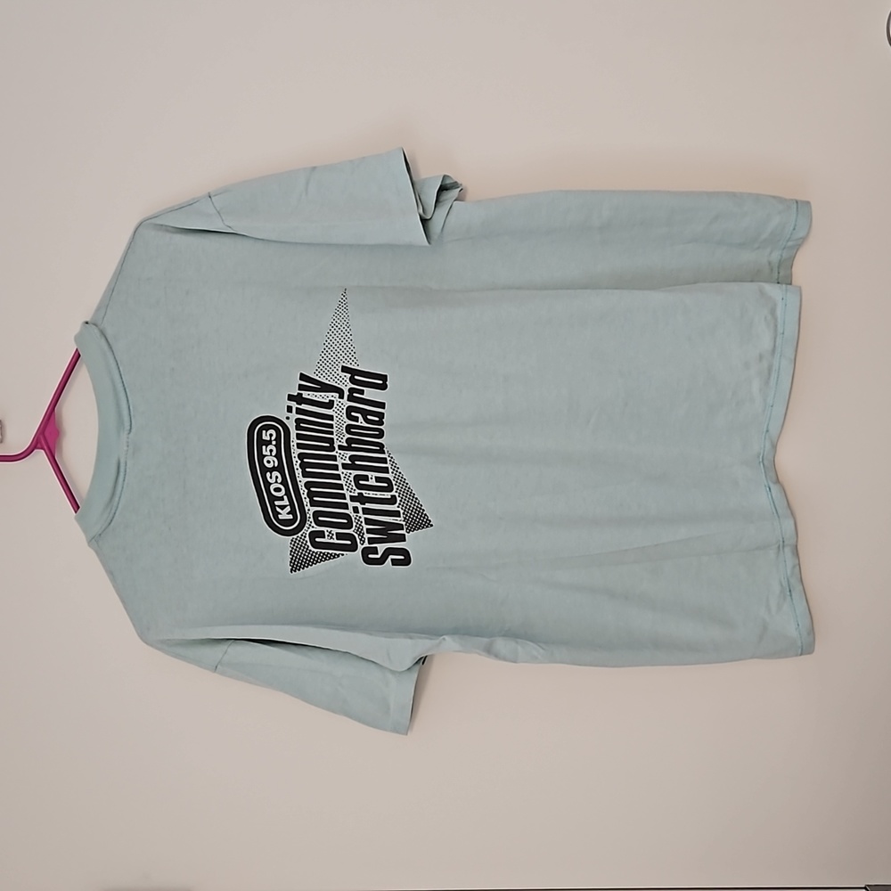 KLOS 95.5 COMMUNITY SWITCHBOARD graphic tee RARE only we had 'em! XL UNISEX